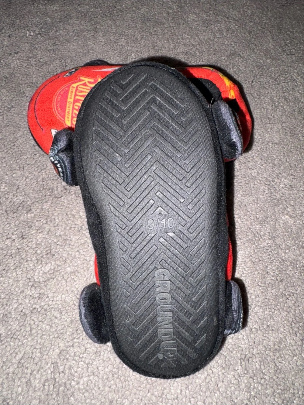 9/10c Disney Cars Lightening McQueen slippers